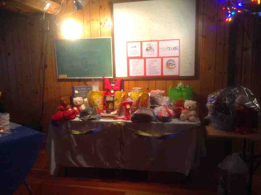 2018 Kaslo 125 Funspiel prize table