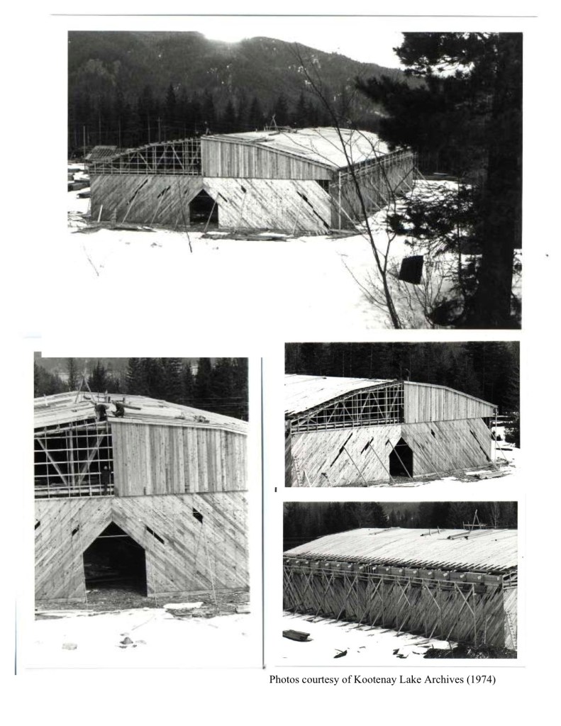 2018 Kaslo 125 Open House - Photo of 1974 Arena Construction